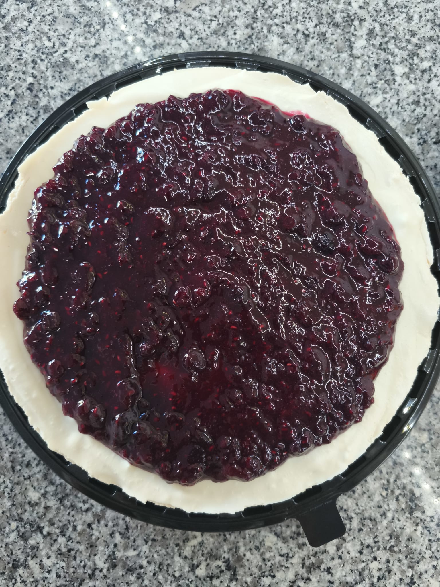 Cheese Cake com Cobertura de Compota de Frutos Vermelhos