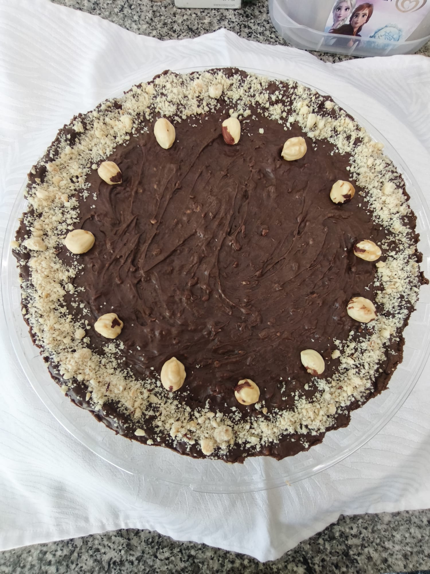 Torta de Ganache de Avelã (tipo Ferrero Rocher)